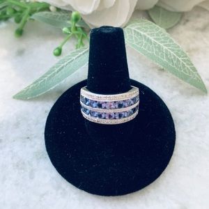 Genuine Tanzanite Cocktail Ring